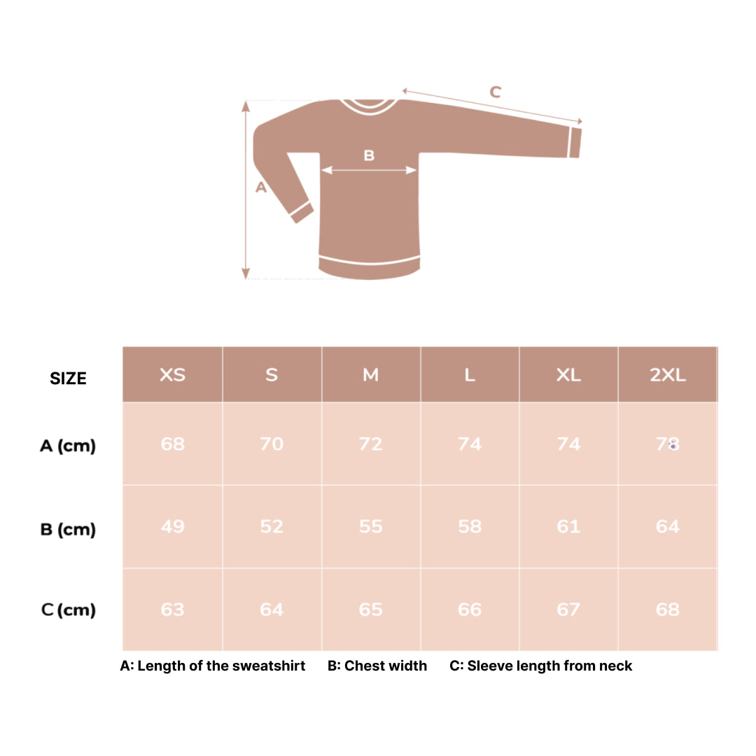 Embroidered Collar Organic Cotton Sweatshirt "Mom"