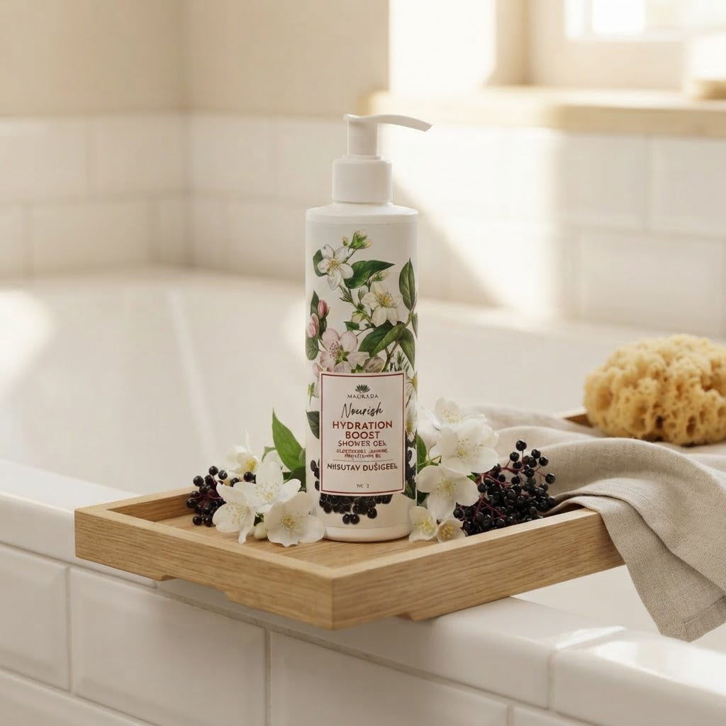 Moisturizing Shower Gel With Elderberry And Jasmine, 250 ml